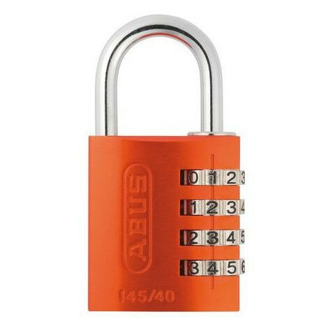 Cadenas à code 40 mm - ABUS Orange 40                                 Orange                                Anodisé              77 mm