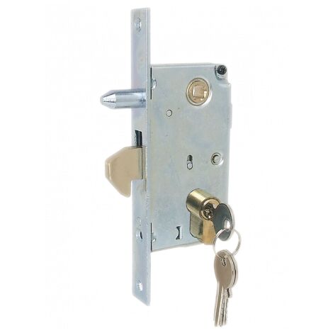 Idroweb – Serrure à crochet 447 – Acier galvanisé – Axe de 27 mm – Goupille de sécurité – Installation sur portes et portails coulissants