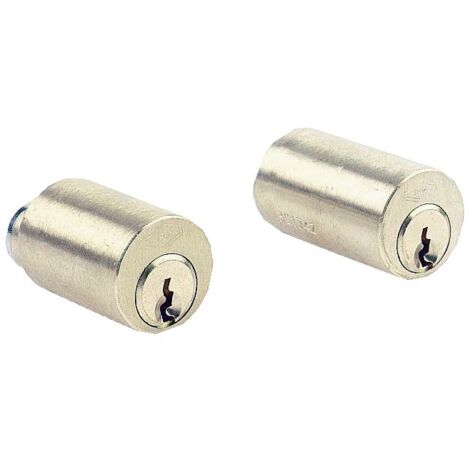 JPM – Cylindre de serrure 40mm laiton poli – 3 clés fournies – Compatible serrures VEGA – Diamètre 23mm – Protection contre l'usure