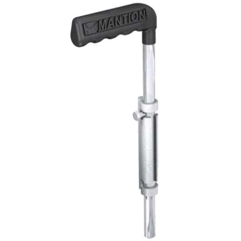 Mantion – Verrou à levier renforcé à souder tige zinguée 14x300mm – Résistance à la corrosion pour applications extérieures – 1314SO