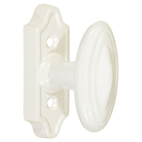 Bouton de fenêtre N°6 sur rosette N°1 – Fonte grise FGL 200 – Dimensions 7x45 mm – Inclus : 1 carré et 2 vis métaux TF Pozi