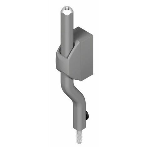 Ensemble de tringle dévoyée de 18mm DS5409 pour crémone pompier gris RAL 9006 - LA CROISEE DS (1/5)