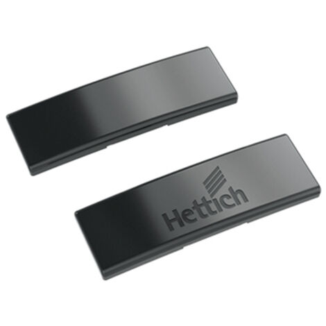Cache pour bras de charnière Sensys (gravé avec le logo ) - HETTICH Noir