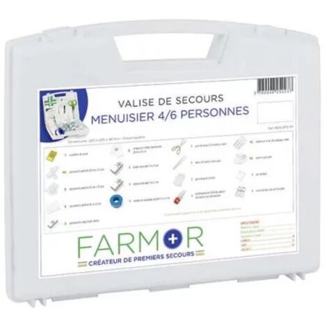 Trousse de secours menuisiers - Modele : MEN 2170 PP - FARMOR (1/5)