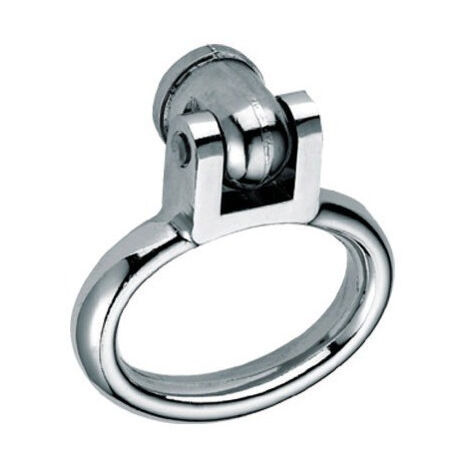 Boucle double chromé brillant 6/70mm à trou 1 portée - VACHETTE - 008482