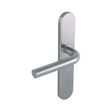Poignée de porte intérieure - Linox - Vachette - Gris - Bec de cane - 195 mm (1/4)
