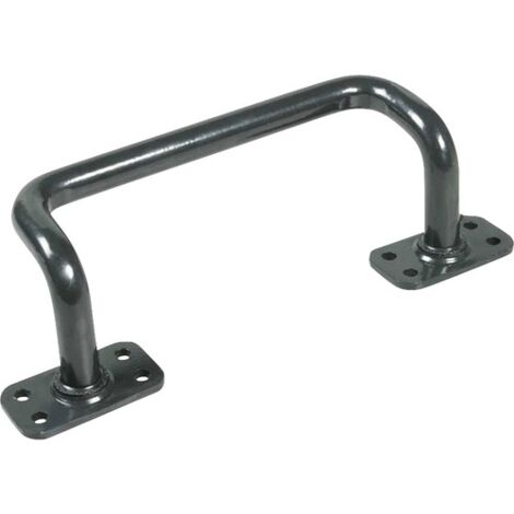 Poignée de tirage coudée pour portail coulissant - IBFM Noir 180                                                                 Verni              65 mm