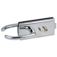 Serrure de milieu cylindre double béquilles Lagune 4300 chromé mat - Stremler - 4300.31.0