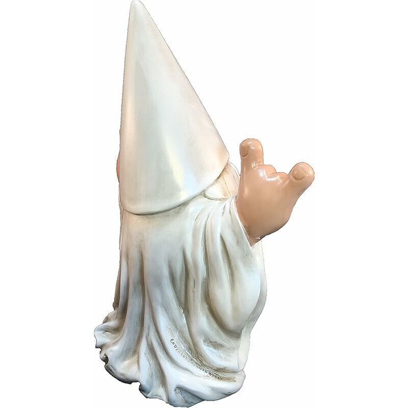 Nain De Jardin Runsmooth - 19cm - Statue Cueillant Des Champignons - Résine Et Plastique - Déco Extérieur