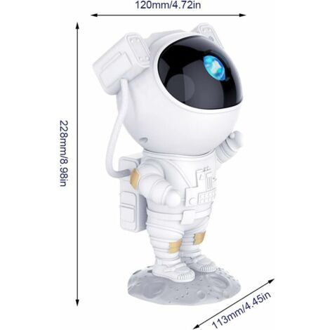 Projecteur Starlight, lampe de projecteur de galaxie d'astronaute avec télécommande, luminosité réglable, projecteur multi-veilleuse