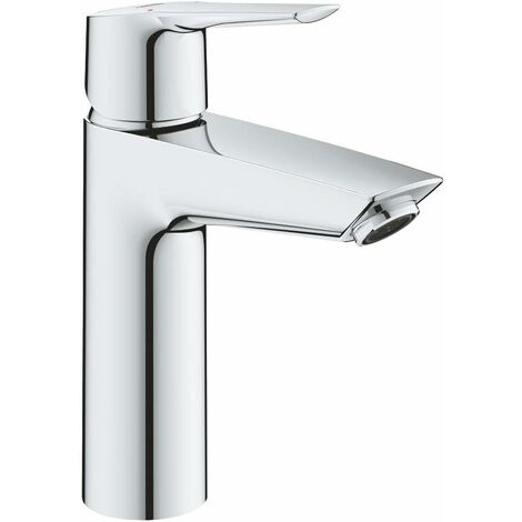 GROHE Robinet de salle de bains lavabo Get, tirette de vidage, bonde incluse, robinet mousseur