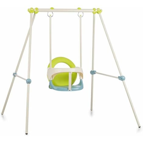 Portique Métal Baby Swing, Balançoire Bébé, Intérieur/Extérieur