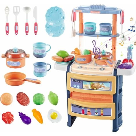 Set ustensile de cuisine dinette pour enfants en Inox - 6 accessoires de  cuisine