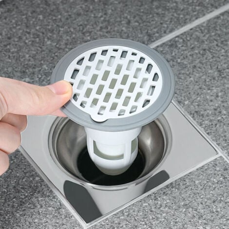 Clapet anti-retour pour évier de douche -  Noyau de canal - Anti-odeurs - Clapet anti-retour pour tuyaux de salle de bain - Joint d'évacuation de sol