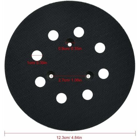 Plateau De Ponçage Moyen DeWALT D26410 - Pour Disques Auto-agrippants Ø150mm, 6 Trous D'aspiration