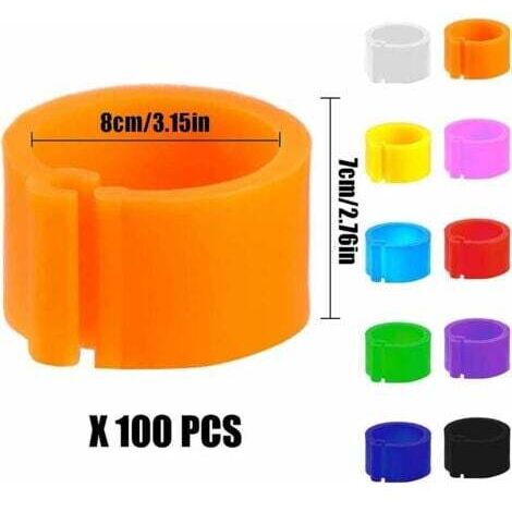60 Pièces Anneaux De Jambe Pour Oiseaux Et Poussins - Identification Multicolore 16mm