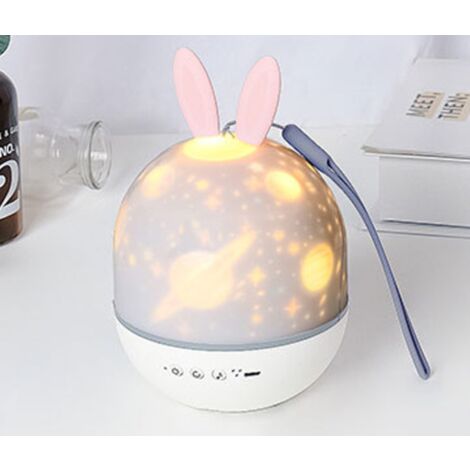 Projecteur d'étoiles,360°Rotation Musicale Veilleuse + Minuterie + Télécommande + 6 Couleurs, LED Veilleuse Ciel Etoilé Bébé pour Anniversaire, Noël ,Veilleuse Enfant Lampe Etoile Projecteur