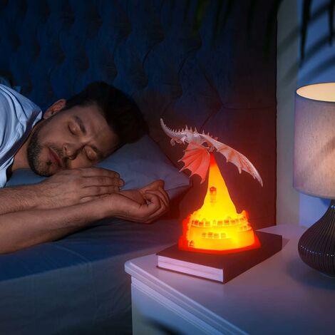 Lampe 3D LED Personnalisable Chouette (ou Autre Modèle) - 16 Couleurs, Nom/Message Gravés - Lampe De Chevet Ambiance, Fabriqué En France - 13