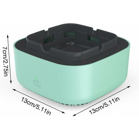 Cendrier Purificateur dAir, Cendrier Sans Fumée, Cendrier Aspirateur de Fumée, Cendrier Électronique Sans Fumée, Cendrier Intelligent Aspiration Sur 360 Degrés avec Ions Négatifs