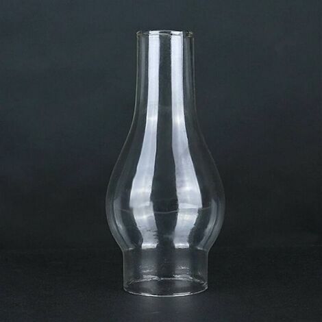 Abat-jour en Verre Transparent pour Lampe à Huile, Cheminée en Verre de Lampe à Pétrole, Abat-jour pour Lampe Kérosène, Accessoires Remplaçables (Size : Small)