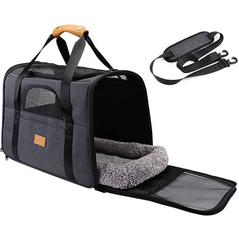 Caisse de transport pour chien et chat, caisse de transport pour chat respirante et pliable, caisse de transport pour chat