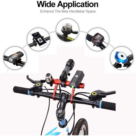 Rallonge Guidon Vélo 50 Mm - Aluminium - Pour VTT, Route, BMX