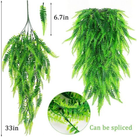 Plantes Artificielles Suspendues Huryfox - Fougère Et Lierre Tombant Pour Déco Intérieur/Extérieur