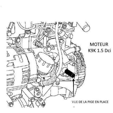 CHOYCLIT Outil du mécanicien,Piges de calage moteur 1.5 et 1.9 DCi pour Renault et Dacia