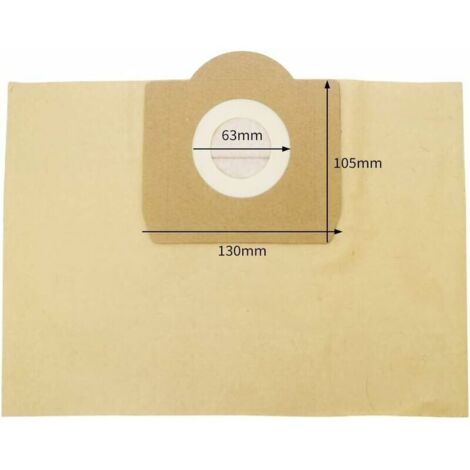 CHOYCLIT Sac pour aspirateur,Sac Aspirateur Karcher WD3, Lot de 5 Sacs droits Aspirateur pour Karcher WD3, WD 3 Premium, WD3200, WD3500P, A2204, A2204, A2534, SE4001