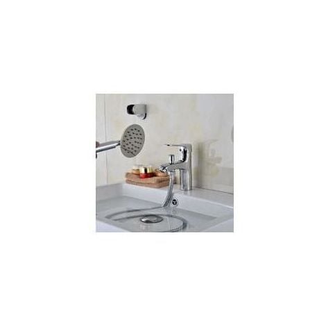 CHOYCLIT Mitigeur de douche,Mitigeur Bains/Douche, Monotrou Chromé，Mitigeur monocommande Bain