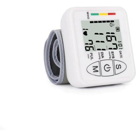 CHOYCLIT Tensiomètre électronique professionnel pour bras supérieur, tensiomètre intelligent et précis, détection automatique de l'hypertension, de l'arythmie, du pouls, brassard réglable, blanc