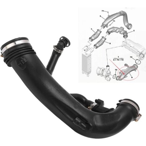 CHOYCLIT Tuyau d'admission d'air de turbochargeur 1440Q6, tube d'admission d'air en caoutchouc pour moteur, tuyau de turbochargeur