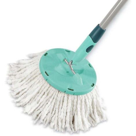 Lot De 2 Têtes De Rechange Clean Twist Disc Mop - Microfibre Compatible Leifheit