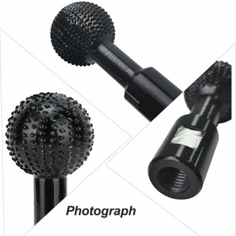 CHOYCLIT Fraise a Spherique Bois Sculpture   Outil de Sculpture sur Fraise Metal Bois   fraise carbure   14 mm Sculpture sur Bois Foret de Polissage pour   Meuleuse D'angle de 115/125 (14mm)