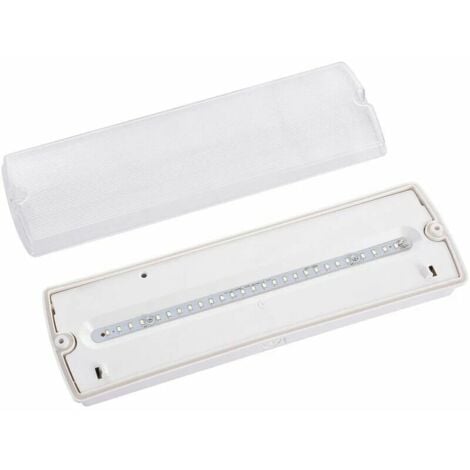 CHOYCLIT Bloc Autonome d'Eclairage de Sécurité 3 heures d'éclairage IP65 200Lm 6500K 27LED