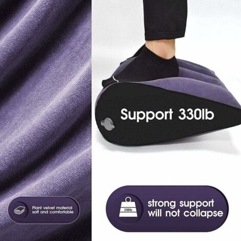 Coussin Lombaire Gonflable Voyage - Soutien Dos Siège Auto/Bureau/Avion - Sac Inclus