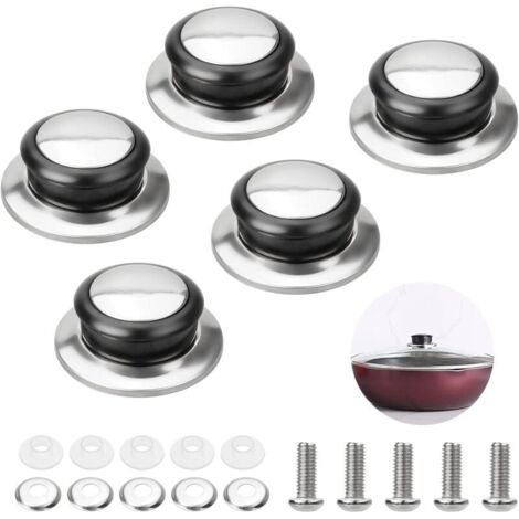 Poignées De Remplacement Pour Couvercles De Casseroles – Lot De 4 Boutons Résistants à La Chaleur – Design Sobre Et Universel