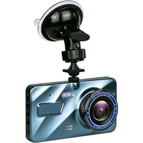 CHOYCLIT Caméra de surveillance interieur / exterieur Dashcam Avant Arrière,Carte SD 64G,Camera Embarquée Voiture FHD,4" Camera Voiture Grand Angle de 230 °,Vision Nocturne,24H Mode Parking