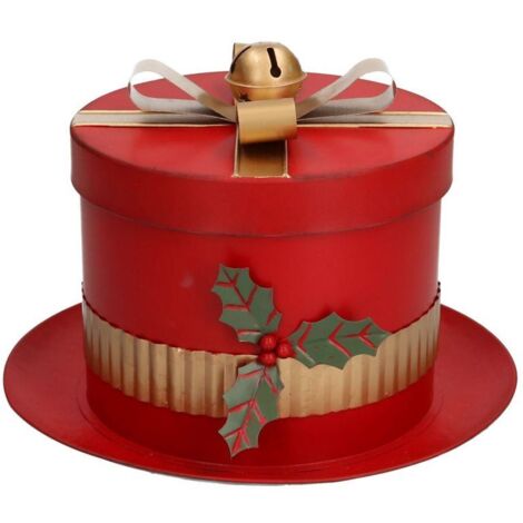 2 Pezzi Scatola Per Cappello,Scatola Per Cappelli Rotonda Con - Foto 9