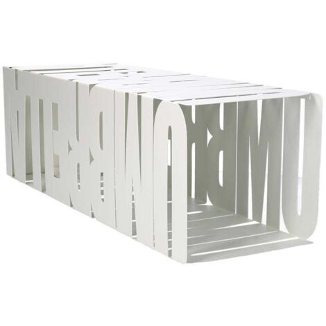 DRW Portaombrelli Quadrato In Metallo Traforato Oro – 15,5x15,5x49 Cm, Design Elegante E Traforato, Per Ingresso E Ufficio