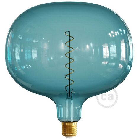 Lampadina LED Ocean Blue XXL Cobble linea Pastel filamento a Spirale 4W  100Lm E27 2200K Dimmerabile