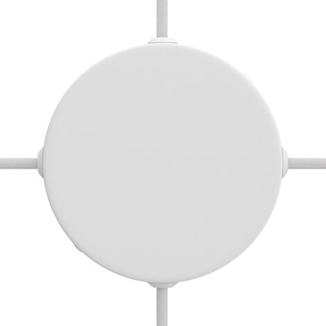 Scatola Derivazione In Metallo Ø100mm - 4 Fori Laterali, Per Uso Interno | Completa Di Accessori Per Fissaggio - Foto 2