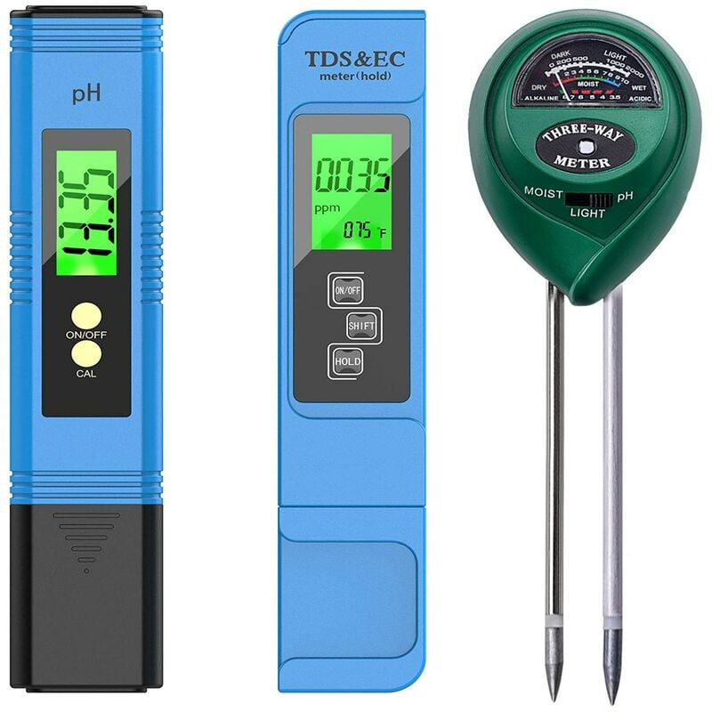 Testeur professionnel TDS/EC, compteur numérique LCD, stylo de test d'eau,  filtre de pureté, moniteur de qualité de l'eau avec batterie - AliExpress