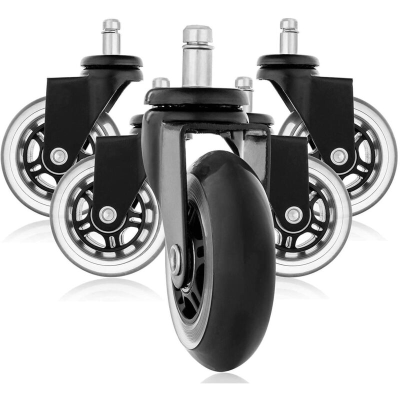 Roulettes De Chaise De Bureau En Caoutchouc | 5 Pi... – Grandado