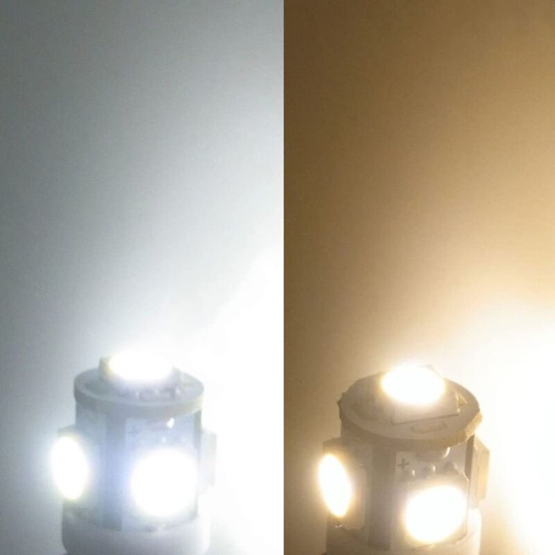Lot De 10 Mini Ampoules LED E10 6V 0,08A - Blanc - Pour Modélisme Ou Décoration - Neuf