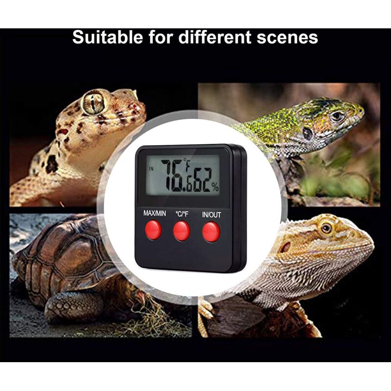 Thermomètre Hygromètre Température Humidité Mètre Affichage Numérique Portable, Thermomètre