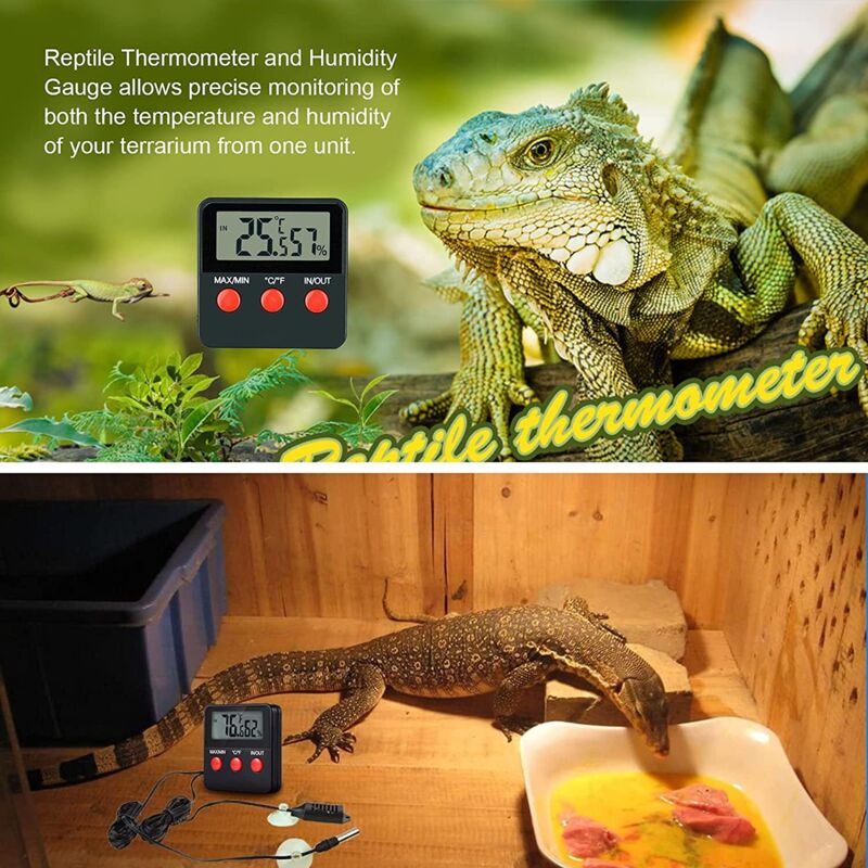 Thermomètre Hygromètre Numérique LCD - Moniteur Température Humidité Incubateur Animaux