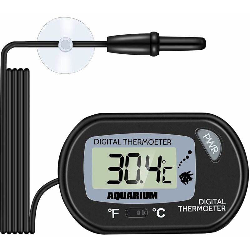 Mini Thermomètre Moniteur de température de thermomètre LCD numérique avec  sonde externe pour voiture/réfrigérateur/aquarium/