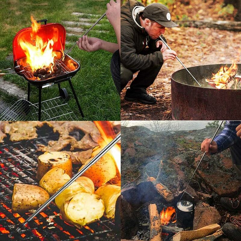 Barbecue Suspendu sur trépied en Acier Inoxydable, BBQ Trépied pour Feu de  Camp Traditionnel, Camping trépied pour Cuisson, Convient pour Le Camping  en Barbecue et l'eau bouillante-Fei Yu