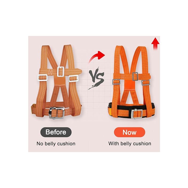 Harnais De Sécurité Anti Chute Complet Avec Longes Absorbeur, 140 Kg